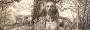 Alan Lee drawing of Merlin