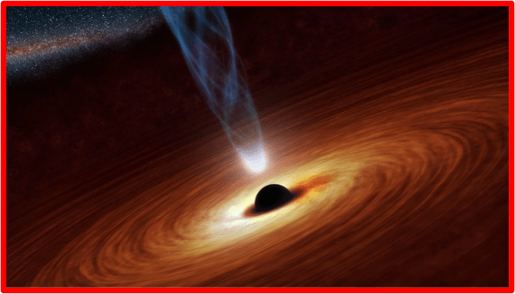 Artist concept, supermassive black hole