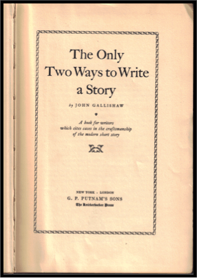 A cover image of The Only Two Ways to Write a Story